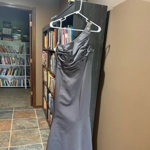 gray prom dress